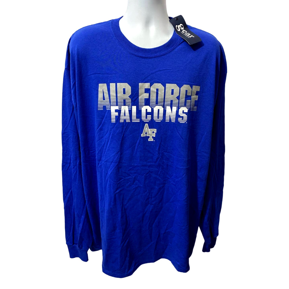 NWT United States Air Force Falcons NCAA~ Gear for Sports T Shirt Adult XXL Blue
